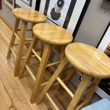 Wooden Birch Stool