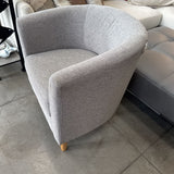 Grey Small Upholstered Chair