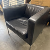 Ikea Klappsta Leather Cube Chair