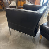 Ikea Klappsta Leather Cube Chair