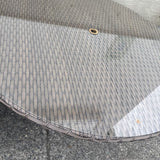 Round Outdoor Dining Table w Glass Top