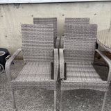 Set of 4 Patio Chairs - As Is