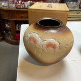 Traditional Japanese Shigaraki-ware Vase