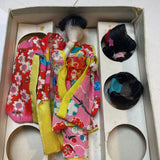 Vintage Japanese Doll Set w/Wigs-Incomplete