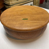 Hand Carved Teak Bowl w/Lid from Thailand