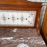 Antique Marble Top Washstand w/Towel Bars