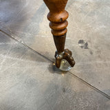 Antique Claw Foot Table w/Glass Orbs