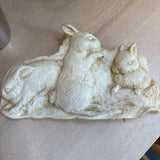 Hen & Feather Bunny Wall Plaque