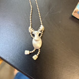 JJ Jonnette Rain Deer Necklace 18"