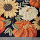 Fall Pumpkin&Flower Rug