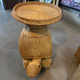 Wicker Turtle Side Table