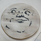 Hanging Wood Moon Face