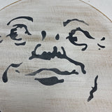 Hanging Wood Moon Face