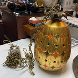 Vintage Gold Pineapple Pendant Lamp