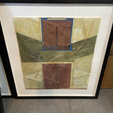 Signed Mark Ota Abstract Modern Mixed Media Art
