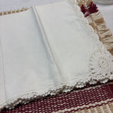 2 Vintage Lace Napkins