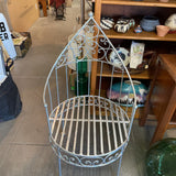 Metal Accent Chair w/Scrollwork