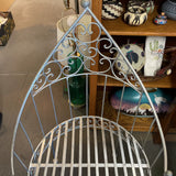 Metal Accent Chair w/Scrollwork