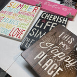 Various Wood Sayings-Art