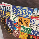 Large USA State Map on Wood