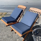 Folding Teak Deck Chair w/Cushion