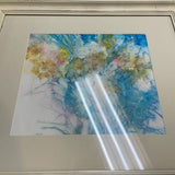 Floral Watercolor Signed "Woodcock"