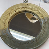 Studio Pottery Round Mirror