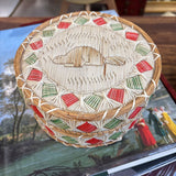 Vintage Quill Basket