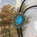 Vintage Faux Turquoise Bolo Tie