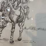 Original Sketch "Warrior Horse #8" By Chidester