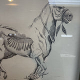 Original Sketch "Warrior Horse #5" By Chidester