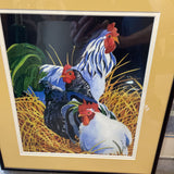 Framed Chickens Print