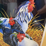 Framed Chickens Print