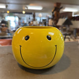 Yellow Smiley Face Planter