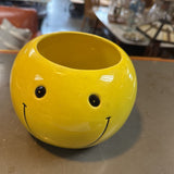 Yellow Smiley Face Planter