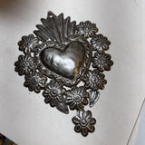 Hammered Metal Heart Wall Art