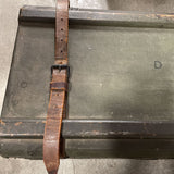 Vintage Military Like Trunk w/Leather Straps