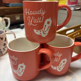Howdy Y'All Threshold Mugs