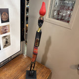 Carved Ebony Ndebele African Woman Statue