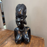 Hand Carved Ebony Tribal Bust