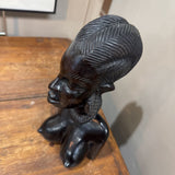 Hand Carved Ebony Tribal Bust