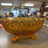 Amber Footed Bowl