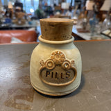 Pottery Pill Bottle w Cork
