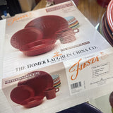 Fiesta Ware 4 Pc Place Setting in box