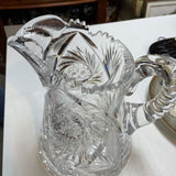 Vintage American Brilliant Cut Glass Pitcher
