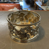 Silver Grape Design Wine Bottle Holder