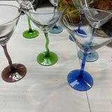 Libbey Squiggle Stem Martini Glass
