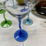 Libbey Squiggle Stem Martini Glass