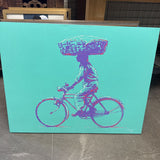 Pop Art Cyclist Canvas