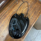 Cesar Camacho "Tallhouse" Blackware Navajo Flask